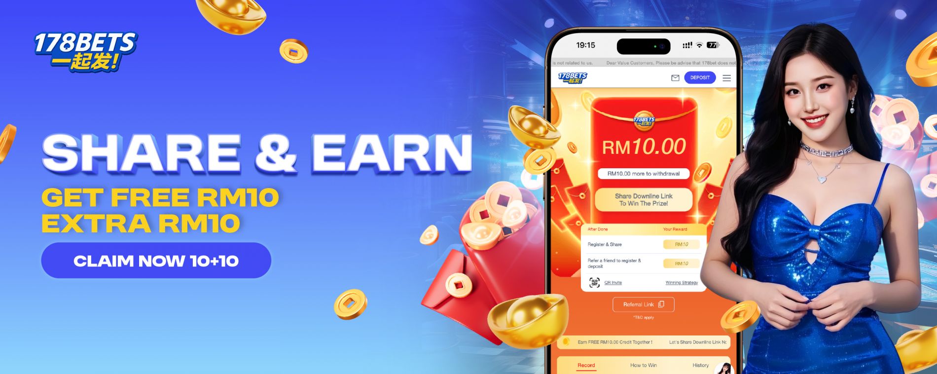 Share & Earn RM10 EXTRA RM10 !!